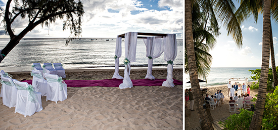 Ideal setting for Caribbean beach wedding ceremony 