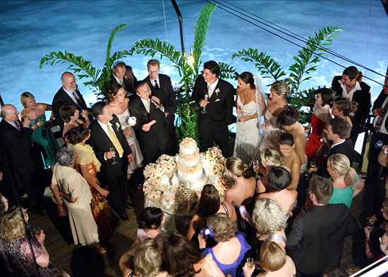 wedding speeches in a seaside setting