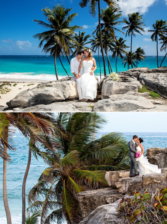 Dramatic wedding photos at Bottom Bay Barbados