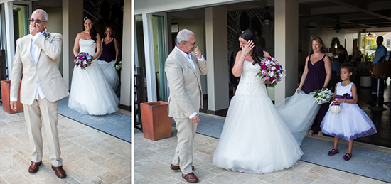Meeting Dad. A moment captured forever!