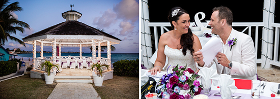 Gazebo is a great option for small wedding dinner