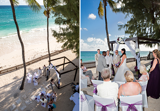 ceremony on north beach at Sea Breeze Hotel